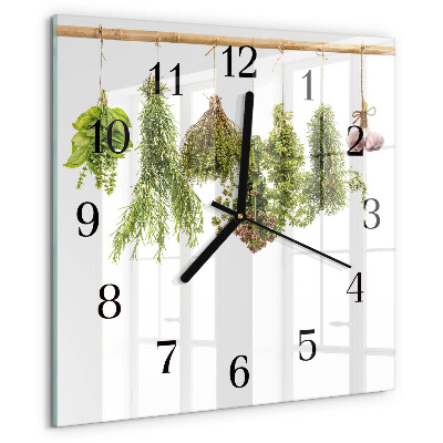Reloj de vidrio Hierbas