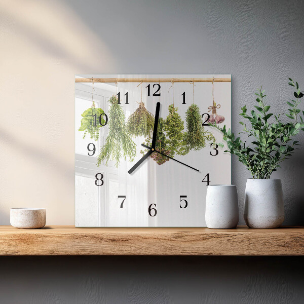 Reloj de vidrio Hierbas