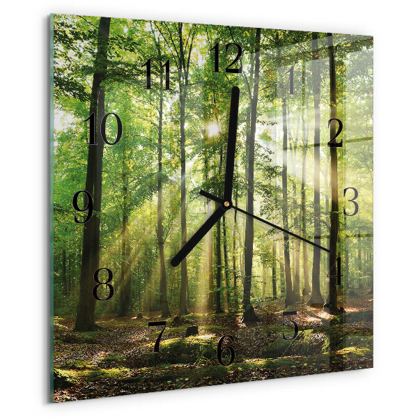 Reloj de vidrio Naturaleza del bosque