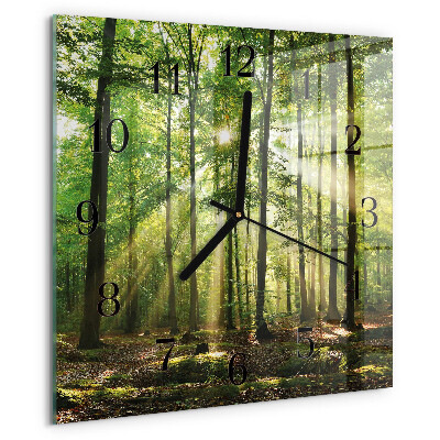 Reloj de vidrio Naturaleza del bosque