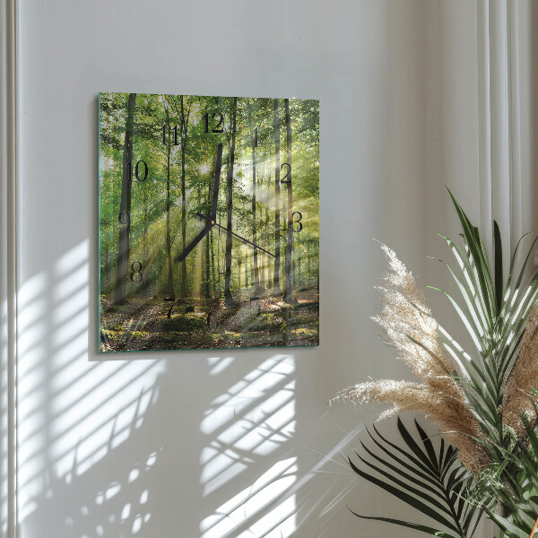 Reloj de vidrio Naturaleza del bosque