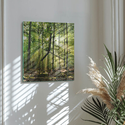 Reloj de vidrio Naturaleza del bosque