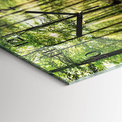 Reloj de vidrio Naturaleza del bosque