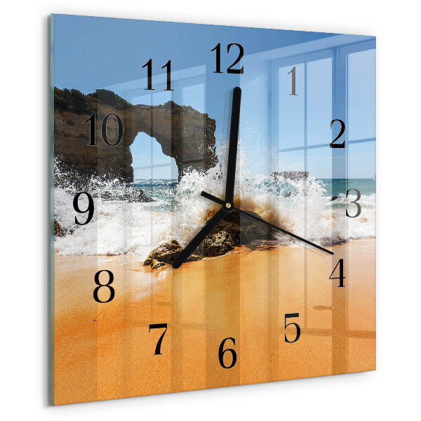 Reloj de vidrio Playa
