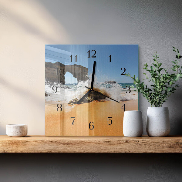 Reloj de vidrio Playa