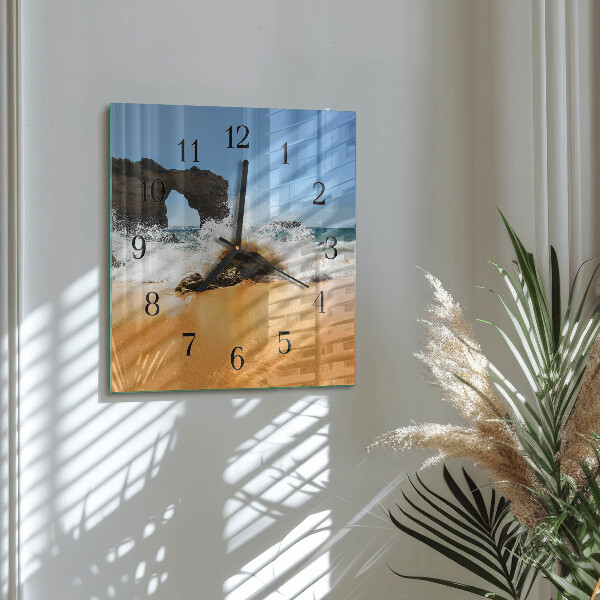 Reloj de vidrio Playa