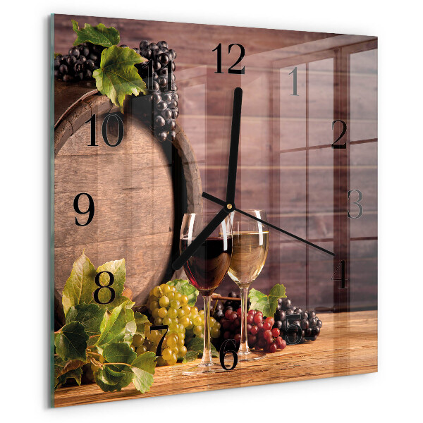 Reloj de vidrio Uvas