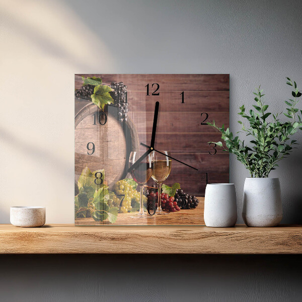 Reloj de vidrio Uvas