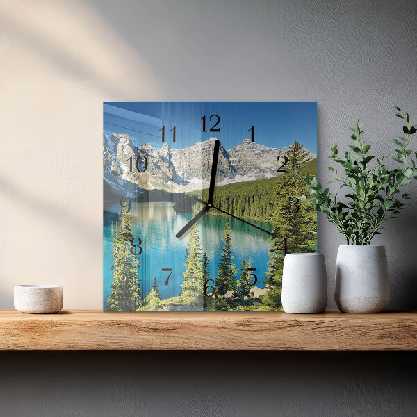 Reloj de vidrio Naturaleza de las montañas