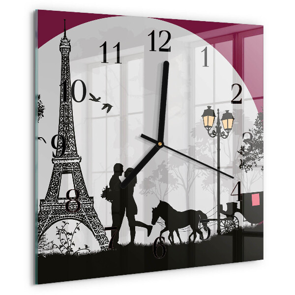 Reloj de vidrio Amor por París