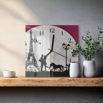 Reloj de vidrio Amor por París