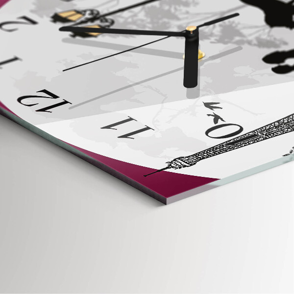 Reloj de vidrio Amor por París