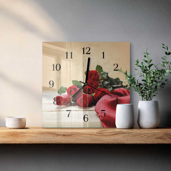 Reloj de vidrio Rosas
