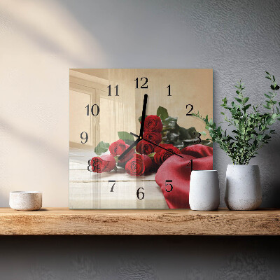 Reloj de vidrio Rosas