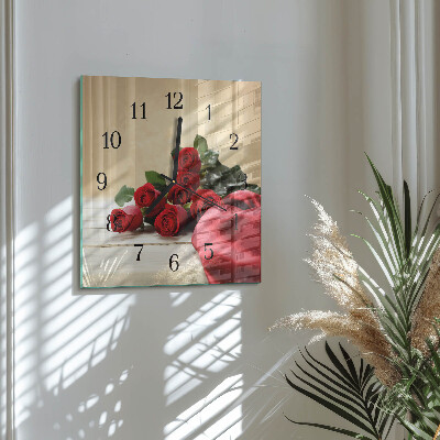 Reloj de vidrio Rosas