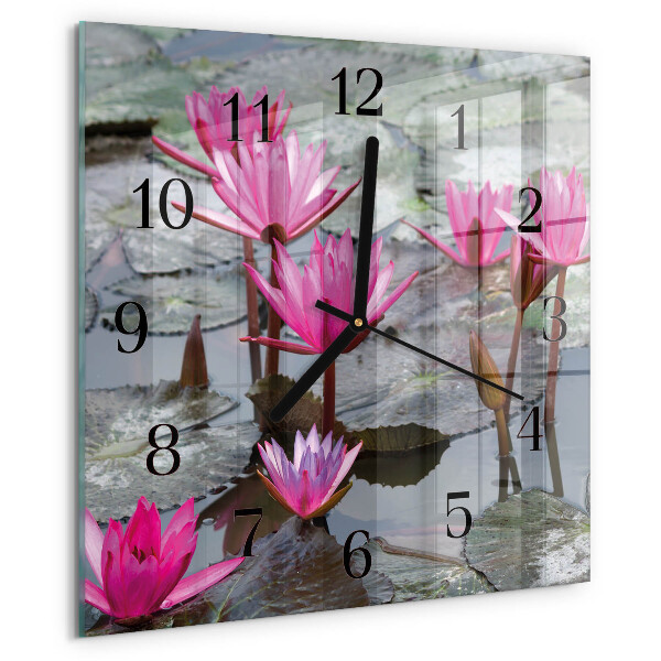 Reloj de vidrio Nenúfares