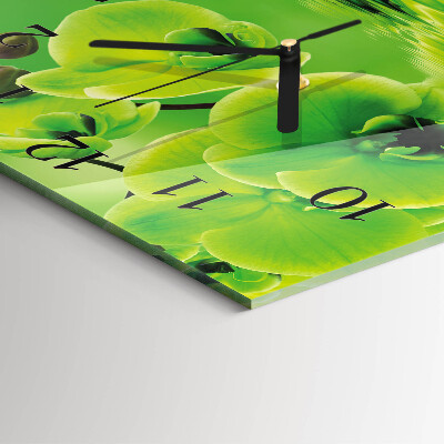 Reloj de vidrio Orquídea