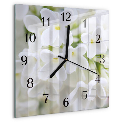 Reloj de vidrio Flores
