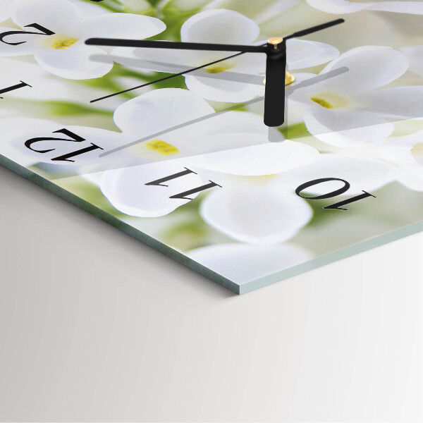 Reloj de vidrio Flores