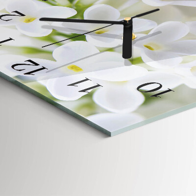 Reloj de vidrio Flores