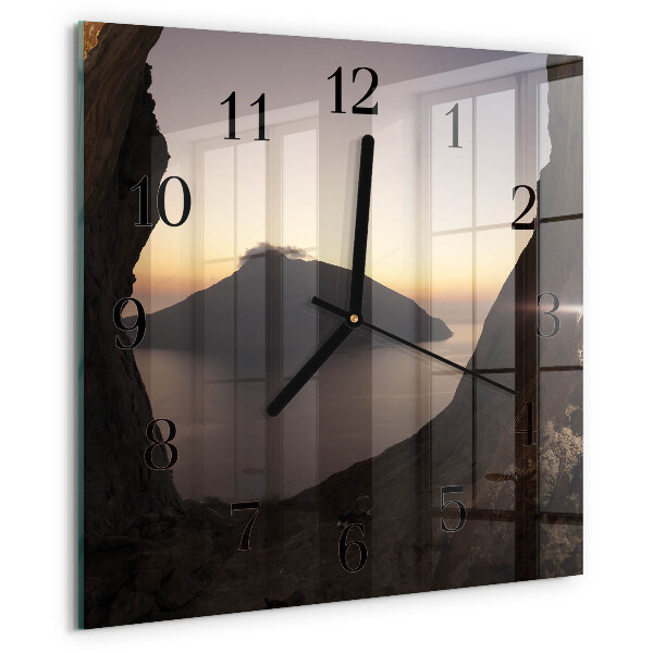Reloj de vidrio Montaña del océano