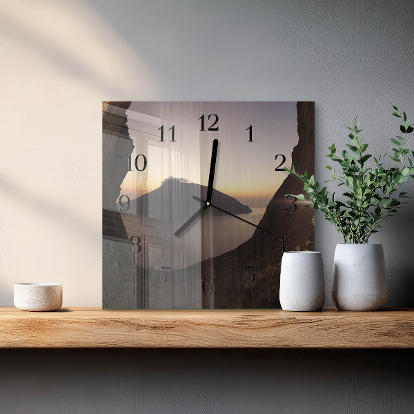 Reloj de vidrio Montaña del océano