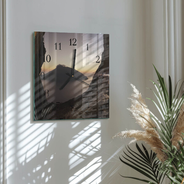 Reloj de vidrio Montaña del océano