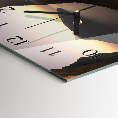 Reloj de vidrio Montaña del océano