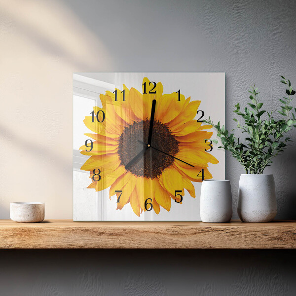 Reloj de vidrio Girasol