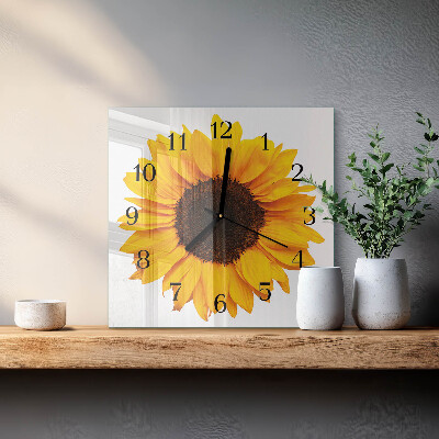 Reloj de vidrio Girasol