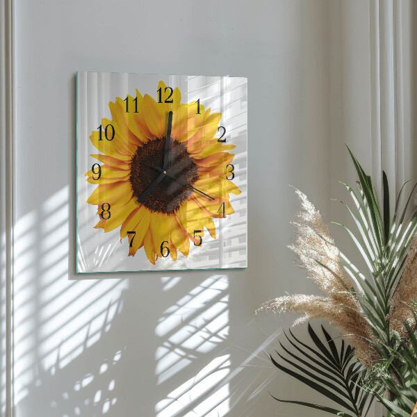 Reloj de vidrio Girasol