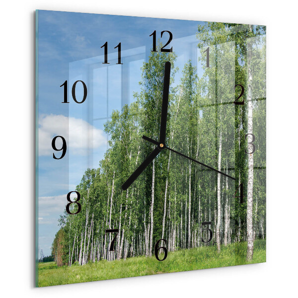 Reloj de vidrio Abedules