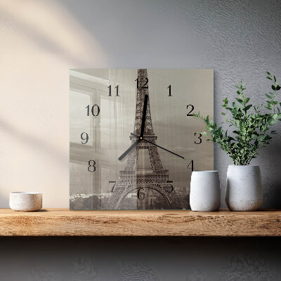 Reloj de vidrio Torre Eiffel