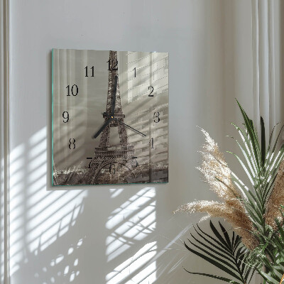 Reloj de vidrio Torre Eiffel