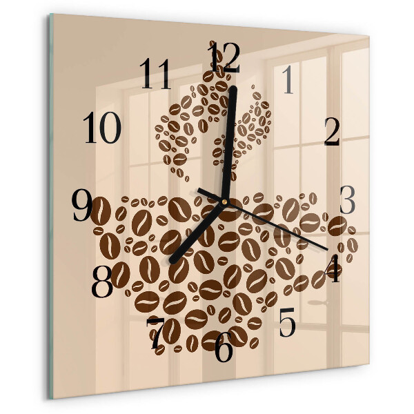 Reloj de vidrio Café