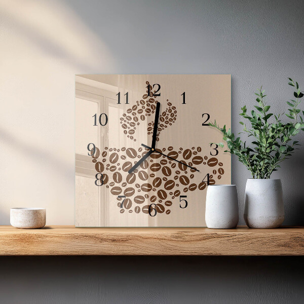 Reloj de vidrio Café