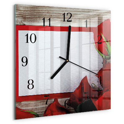 Reloj de vidrio Rosas