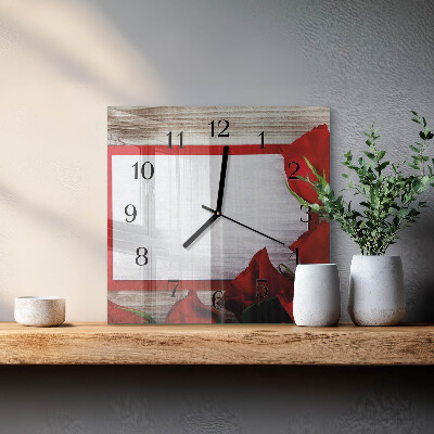 Reloj de vidrio Rosas