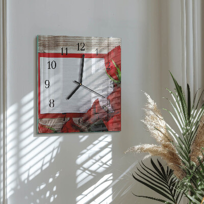 Reloj de vidrio Rosas