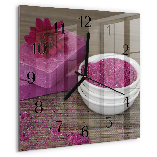 Reloj de vidrio Flor