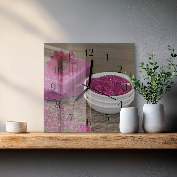 Reloj de vidrio Flor