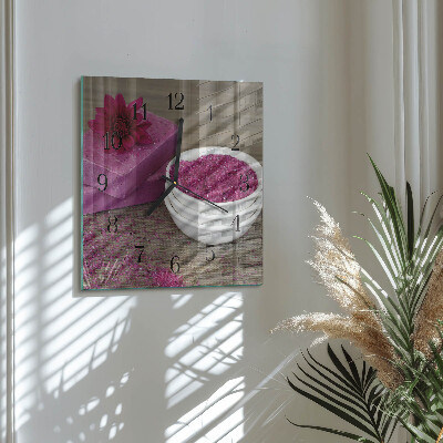 Reloj de vidrio Flor