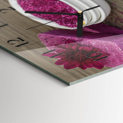 Reloj de vidrio Flor