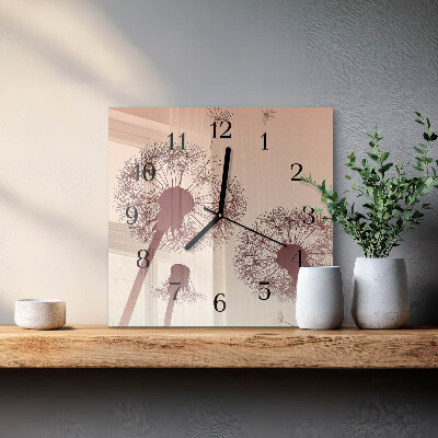 Reloj de vidrio Diente de león