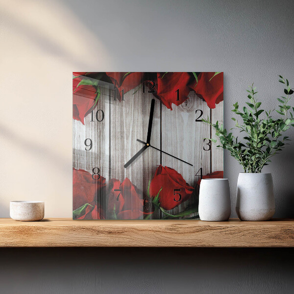 Reloj de vidrio Tabletas de rosas