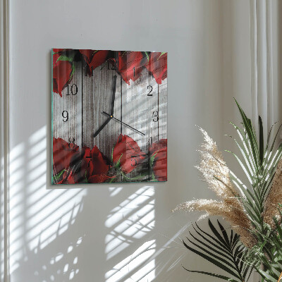 Reloj de vidrio Tabletas de rosas