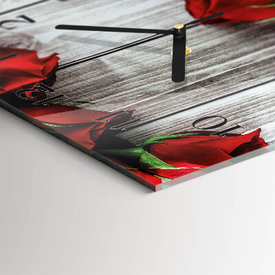 Reloj de vidrio Tabletas de rosas