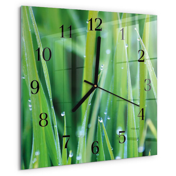 Reloj de vidrio Césped