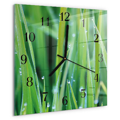 Reloj de vidrio Césped