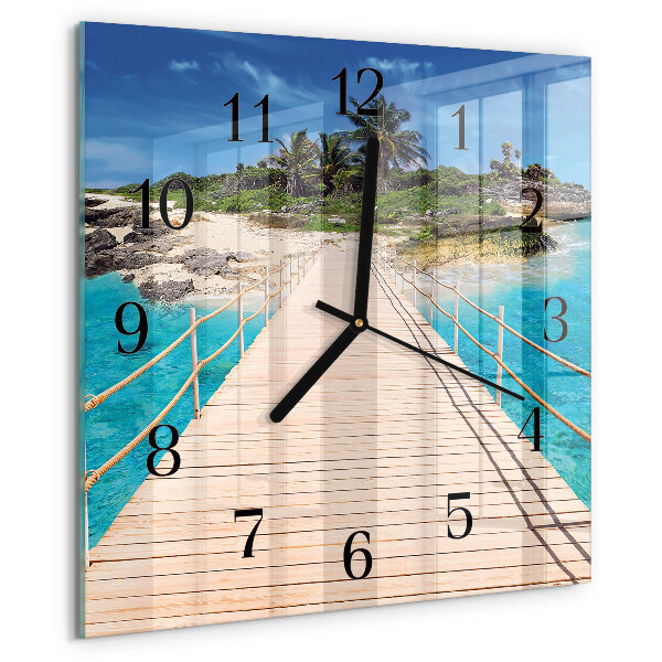 Reloj de vidrio Puente de la isla